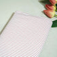 Muted Red Stripes Print Poplin Fabric LSF-27217