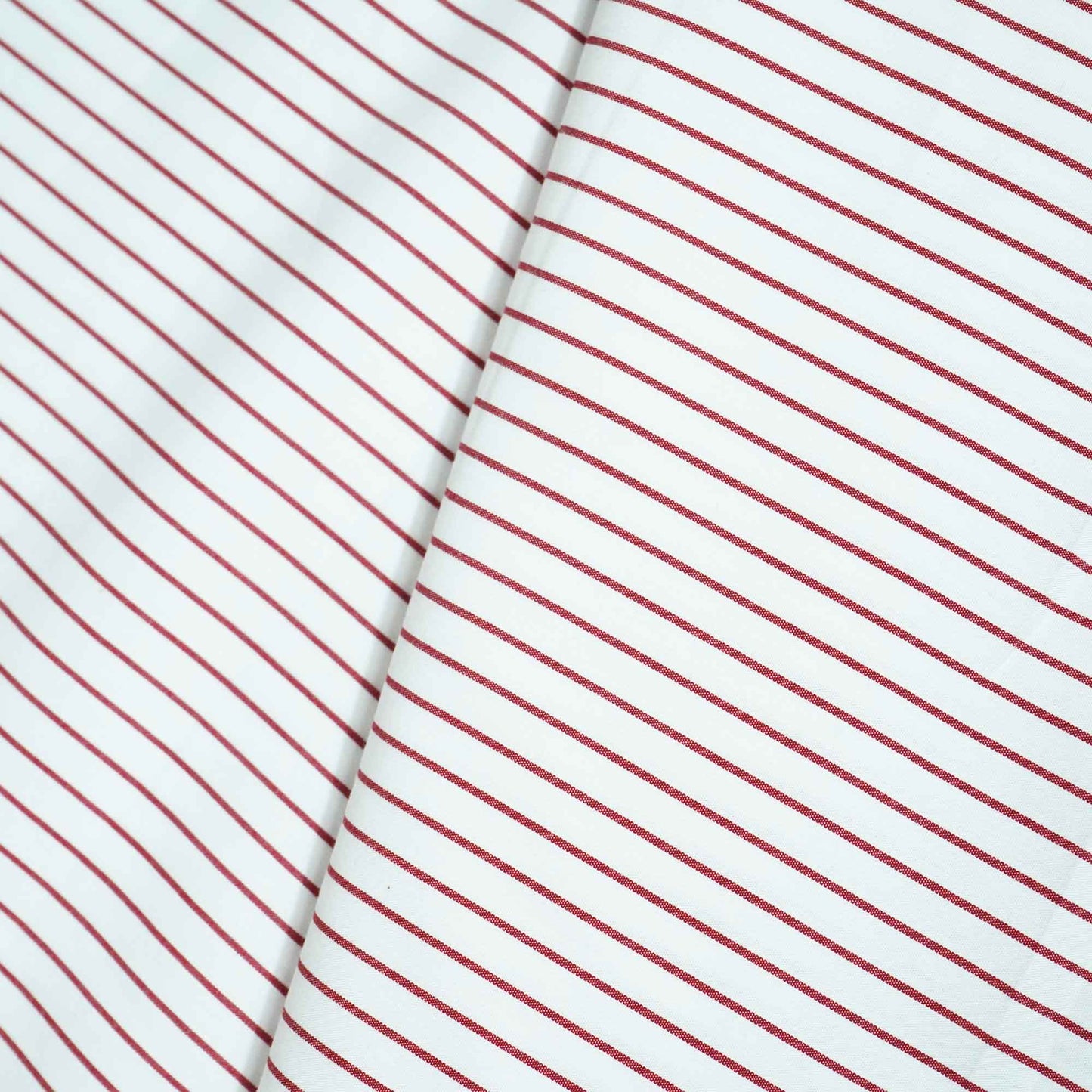 Muted Red Stripes Print Poplin Fabric LSF-27217