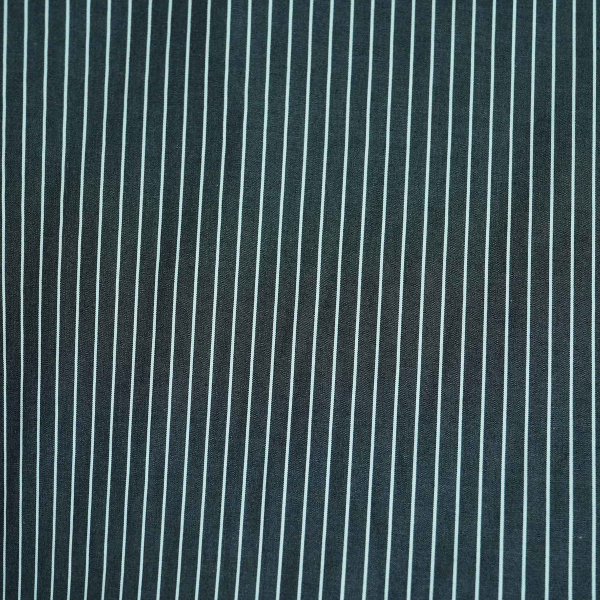 Dark Grey & White Stripes Print Poplin Fabric LSF-27228