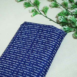 Blue Abstract Print Georgette Fabric MTF-27230