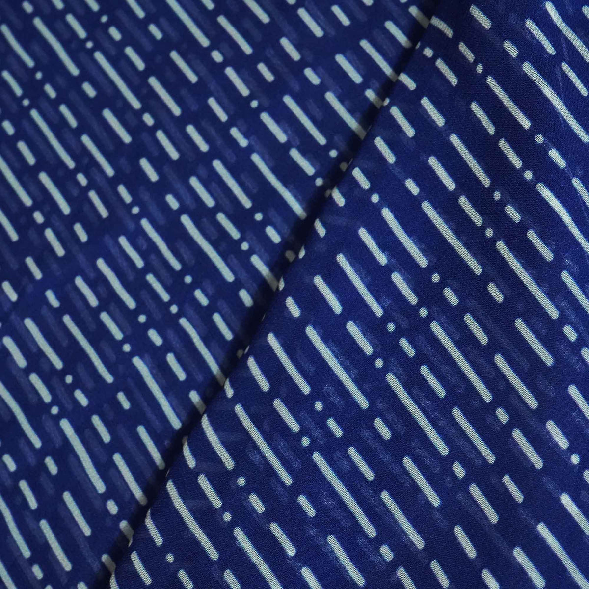 Blue Abstract Print Georgette Fabric MTF-27230