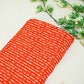 Orange Abstract Print Georgette Fabric MTF-27232