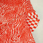Orange Abstract Print Georgette Fabric MTF-27233