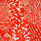 Orange Abstract Print Georgette Fabric MTF-27233