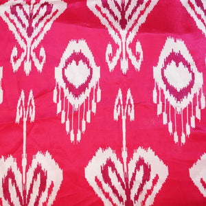 Pink Abstract Print Crepe Fabric MTF-27235