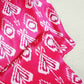 Pink Abstract Print Crepe Fabric MTF-27236