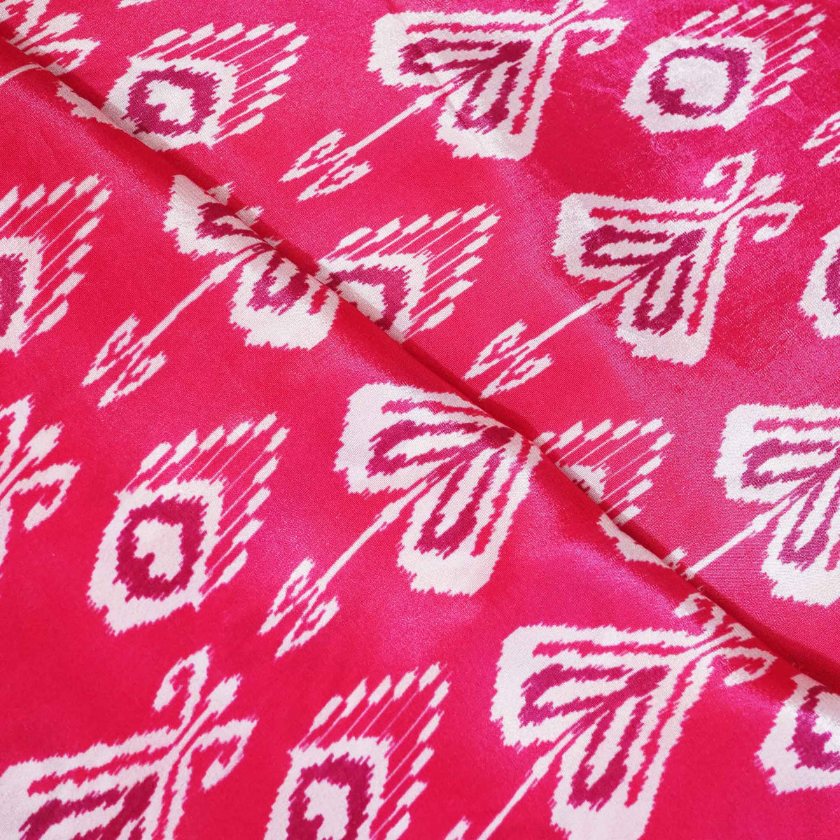 Pink Abstract Print Crepe Fabric MTF-27236