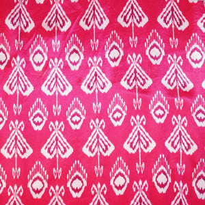 Pink Abstract Print Crepe Fabric MTF-27236