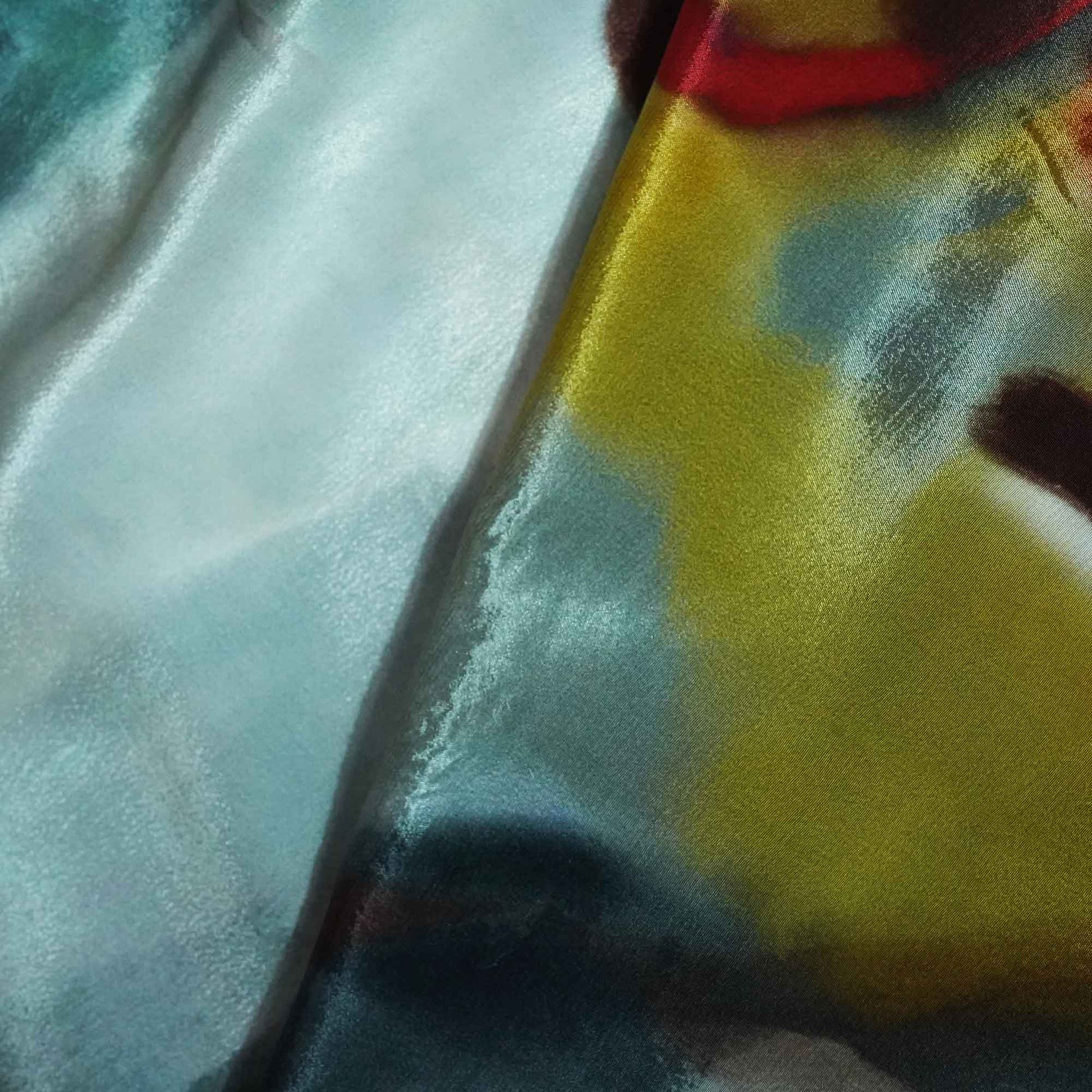 Grey Abstract Print Crepe Fabric MTF-27239