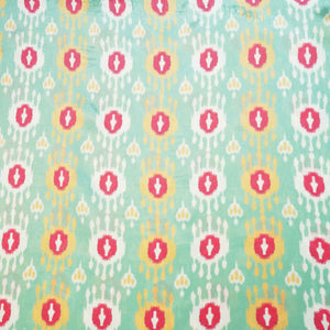 Green Ikkat Print Crepe Fabric MTF-27242