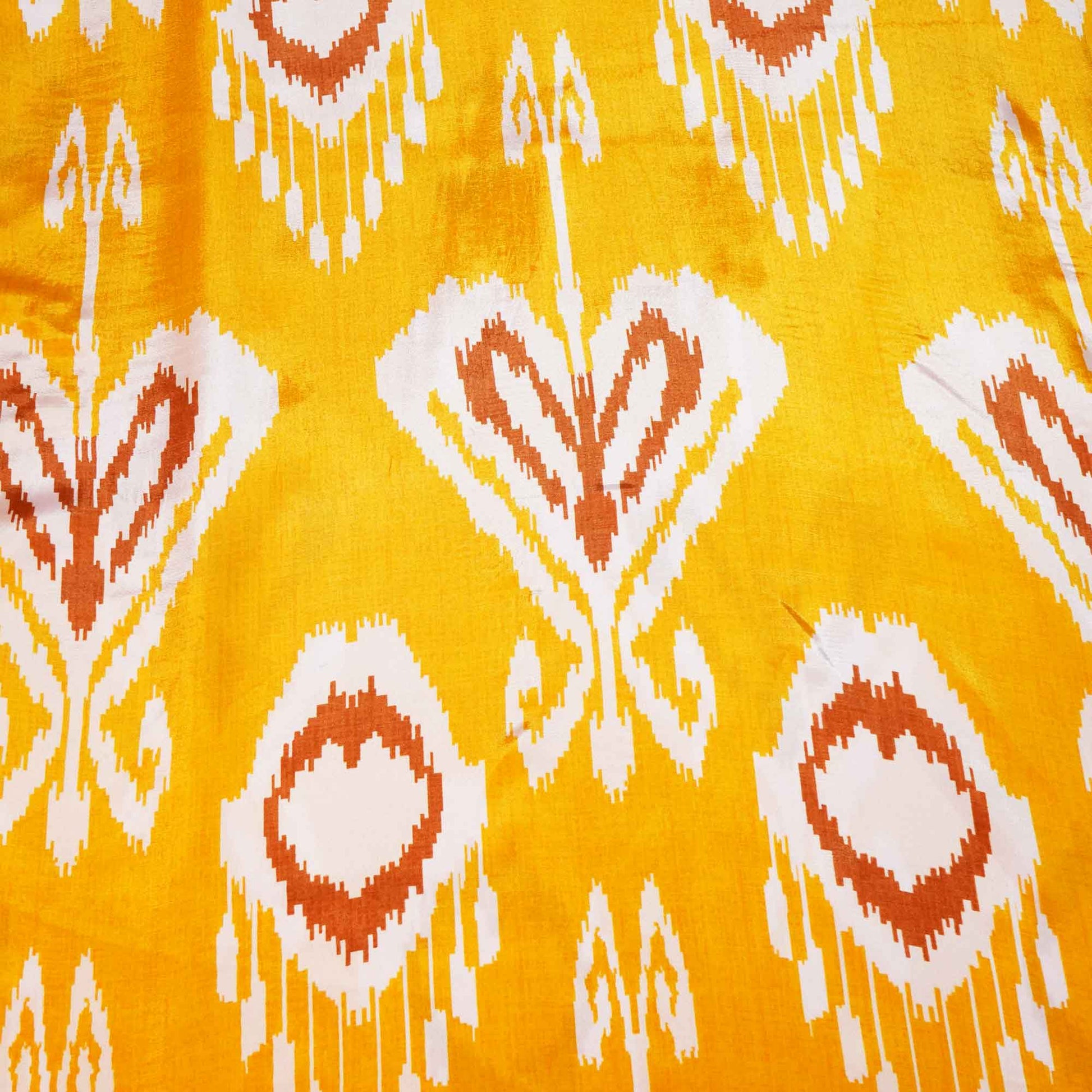Mustard Yellow Print Crepe Fabric MTF-27244