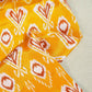 Mustard Yellow Print Crepe Fabric MTF-27245