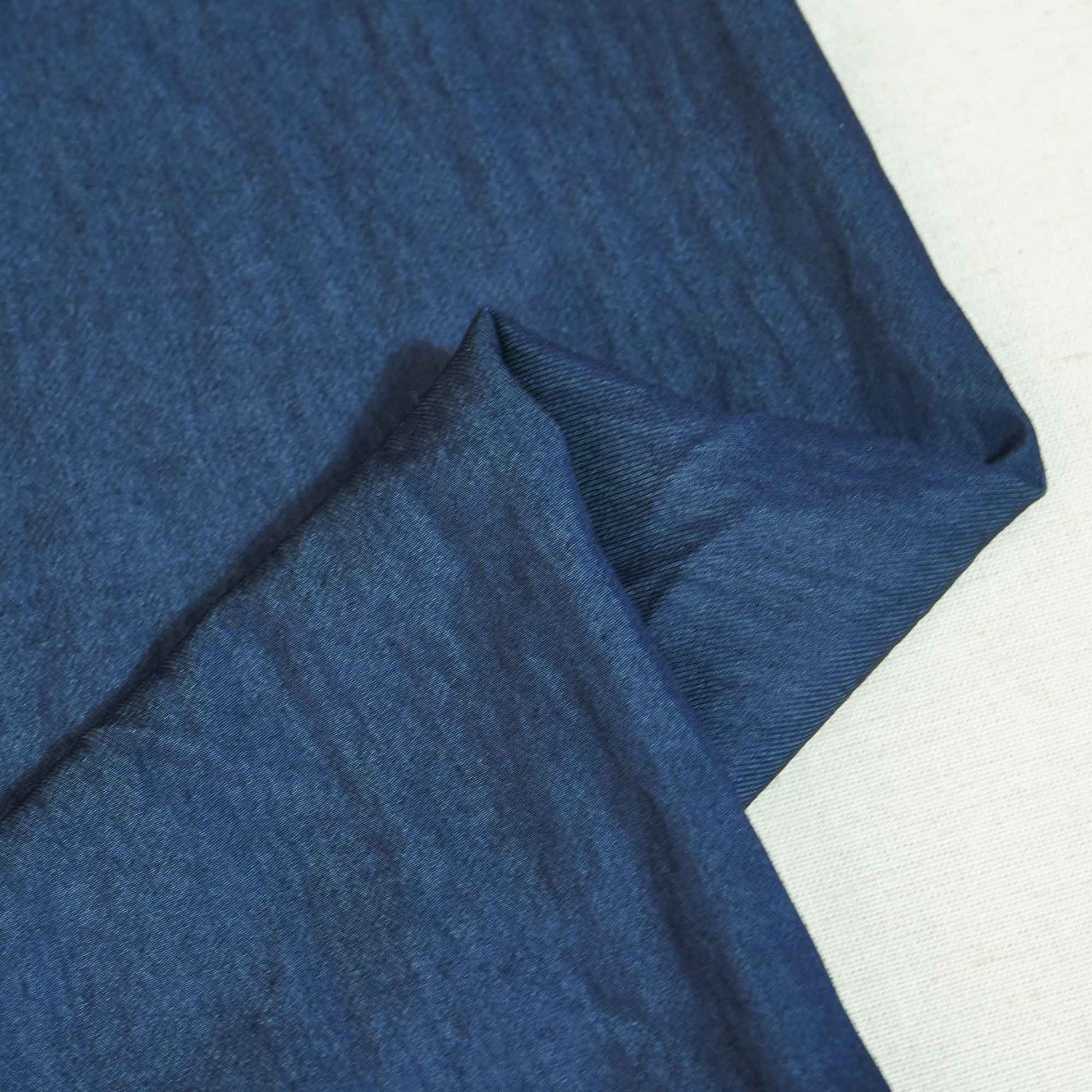 Navy Blue Solid Denim AF-27257