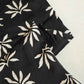 Black Ajrakh Floral Modal Silk Fabric ASK-27262