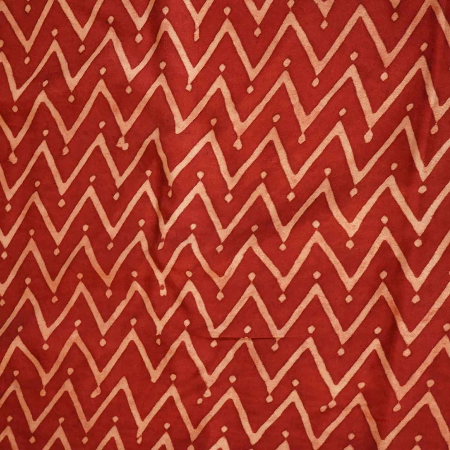 Red Chevron Print Modal Silk Fabric ASK-27264
