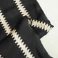 Black Abstract Print Modal Silk Fabric ASK-27265