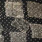 Black Floral Ajrakh Print Modal Silk Fabric ASK-27267