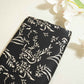 Black Floral Modal Silk Fabric ASK-27269
