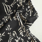 Black Floral Modal Silk Fabric ASK-27269