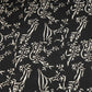 Black Floral Modal Silk Fabric ASK-27269