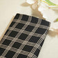 Black & White Checks Modal Silk Fabric ASK-27272