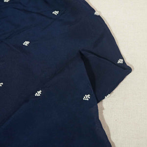 Blue Embroidery Cut Dana Organza Fabric WI-27283 - TradeUNO