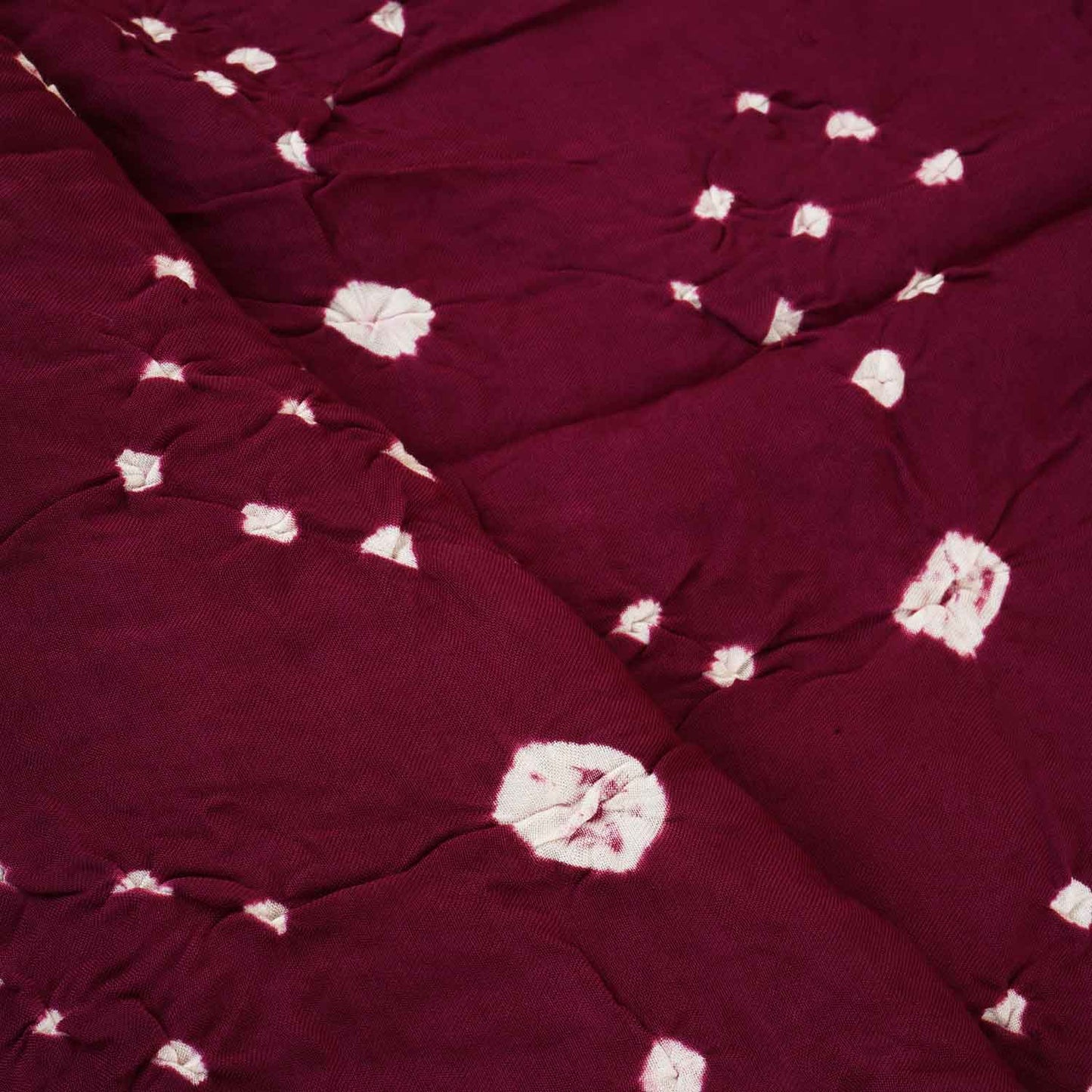 Purple Bandhani Print Modal Silk Fabric SC-28273