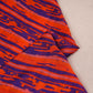 Purple & Orange abstract print Viscose Organza Fabric MF-27523