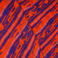 Purple & Orange abstract print Viscose Organza Fabric MF-27523