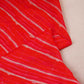 Orange & Pink abstract print Viscose Organza Fabric MF-27525