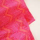 Pink Abstract Print Chinon Fabric NF-27565