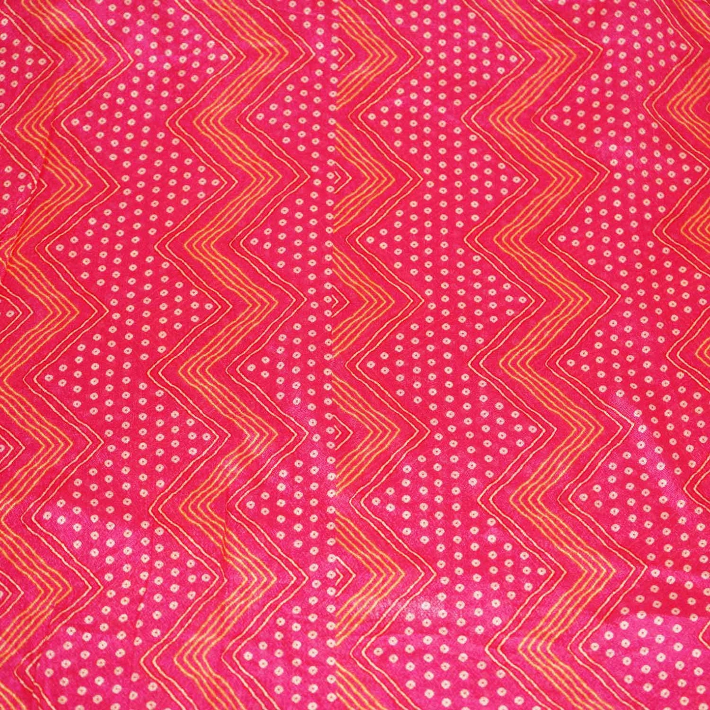 Pink Abstract Print Chinon Fabric NF-27565