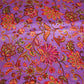 Purple Floral Print Chinon Fabric NF-27569