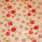Peach Pink Floral Print Chinon Fabric NF-27570