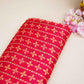 Magenta Abstract Print Chinon Fabric NF-27571