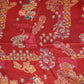Maroon Paisley Floral Print Chinon Fabric NF-27573