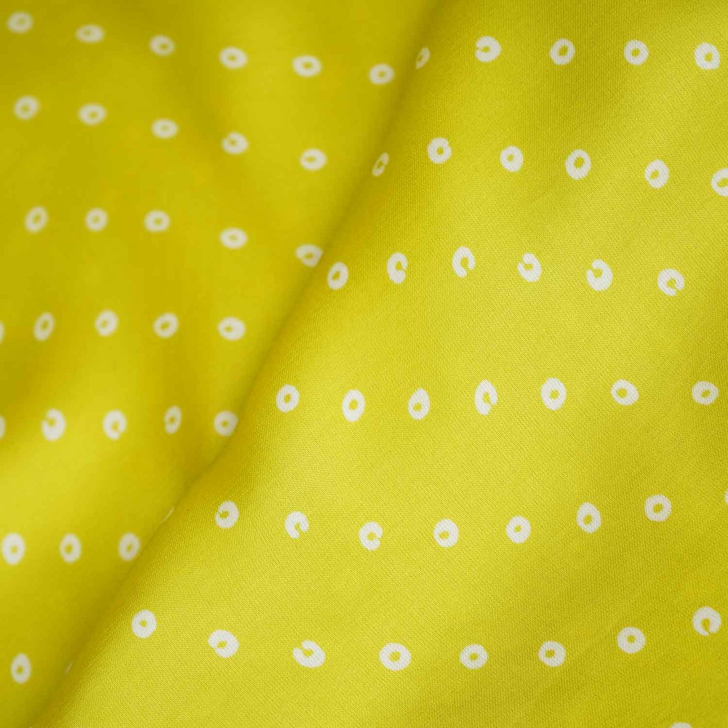 Parrot Green Bandhani Print Modal Satin Fabric SF-27578