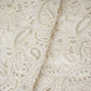 Off White Paisley Sequins Embroidery Chikankari Georgette Fabric DRAJ-28276