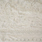 Off White Paisley Sequins Embroidery Chikankari Georgette Fabric DRAJ-28276