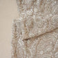 Beige Paisley Sequins Embroidery Chikankari Georgette Fabric DRAJ-28277