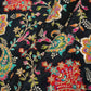 Black With Multicolour Floral Zari Embroidery Crepe Fabric VPC-27790
