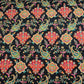 Black With Multicolour Floral Zari Embroidery Crepe Fabric VPC-27790