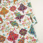 White With Multicolour Floral Zari Embroidery Crepe Fabric VPC-27791