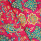 Pink With Multicolour Floral Zari Embroidery Crepe Fabric VPC-27792