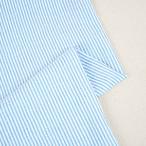 Blue Stripe Seer Sucker Cotton Fabric LSF-27794