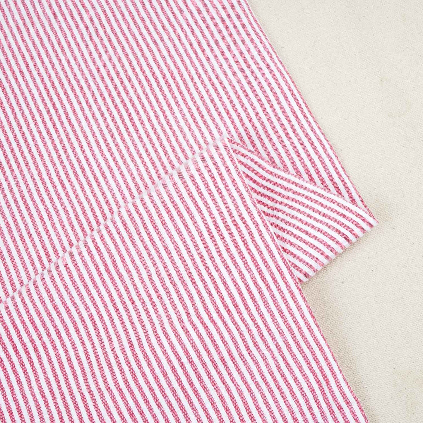 Red Stripe Seer Sucker Cotton Fabric LSF-27796