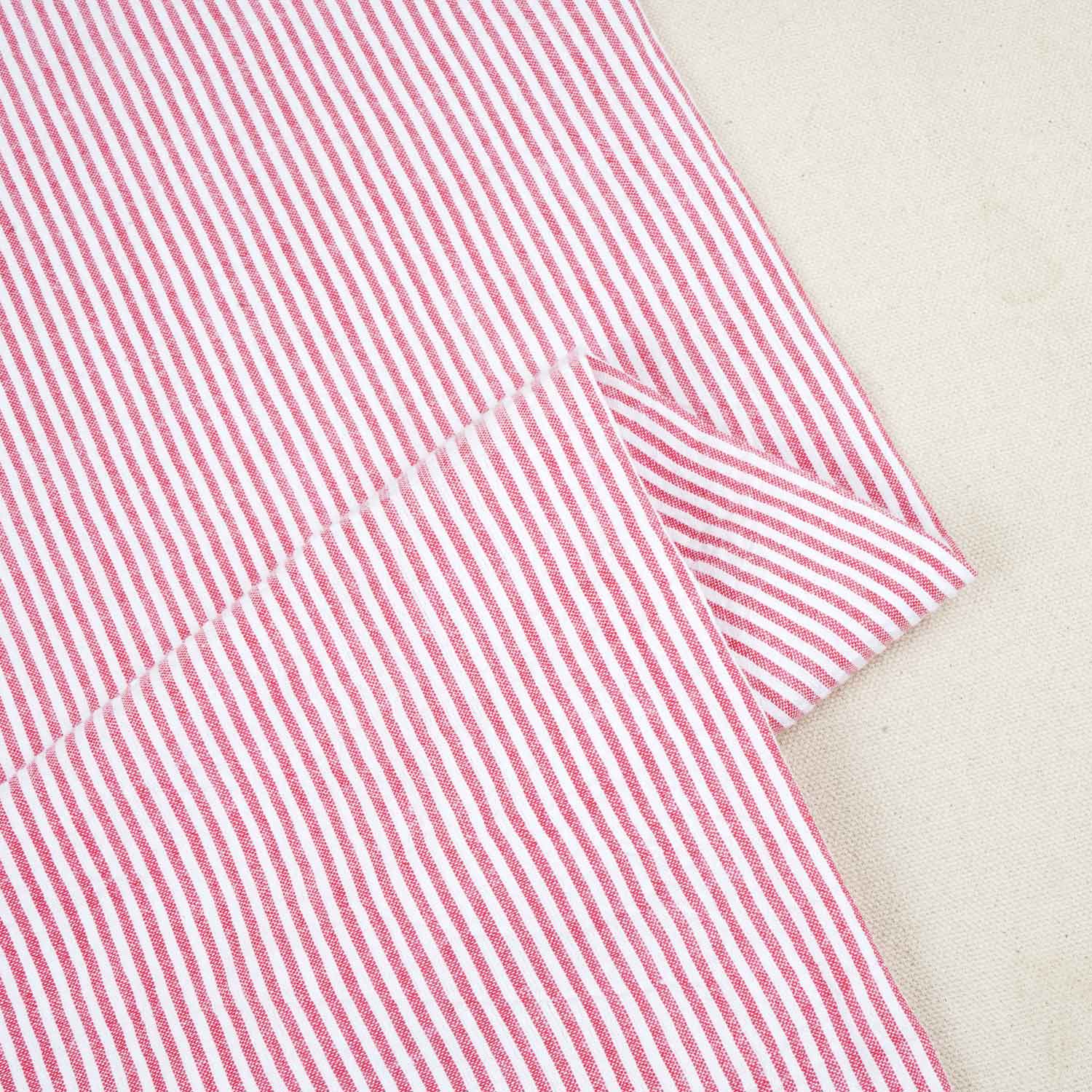 Red Stripe Seer Sucker Cotton Fabric LSF-27796