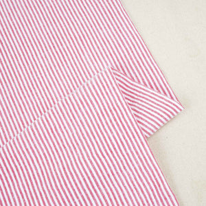 Red Stripe Seer Sucker Cotton Fabric LSF-27796