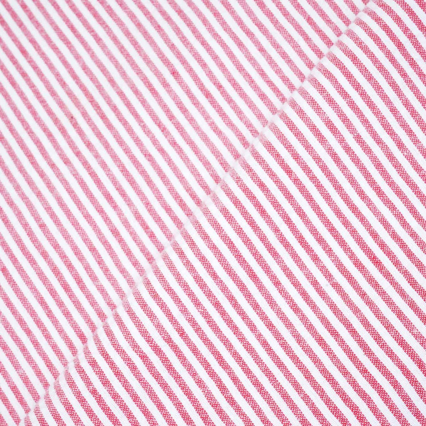 Red Stripe Seer Sucker Cotton Fabric LSF-27796