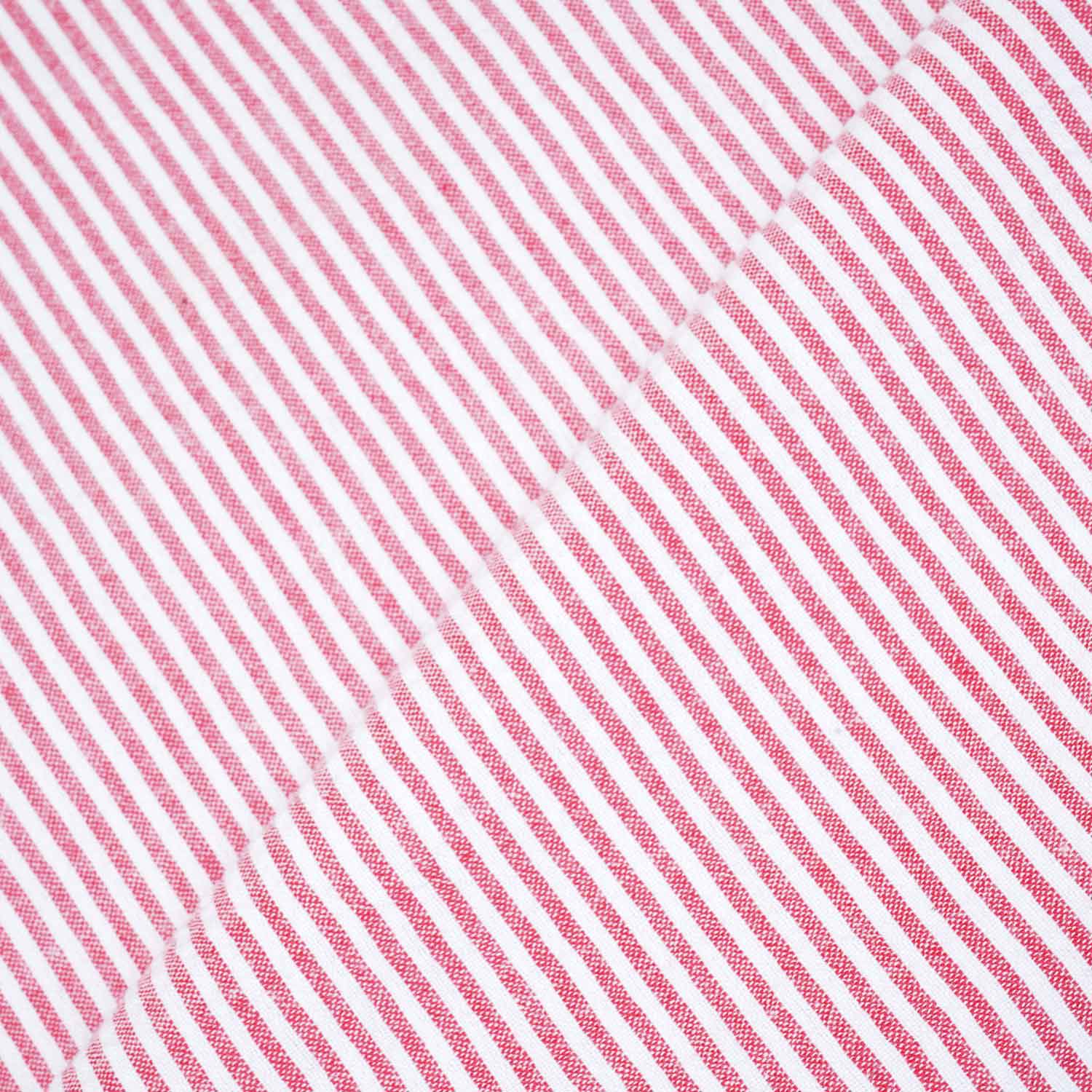 Red Stripe Seer Sucker Cotton Fabric LSF-27796